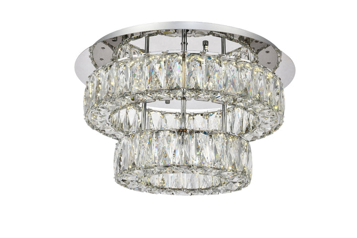 Elegant Monroe 3503F18L2C Ceiling Light - Chrome