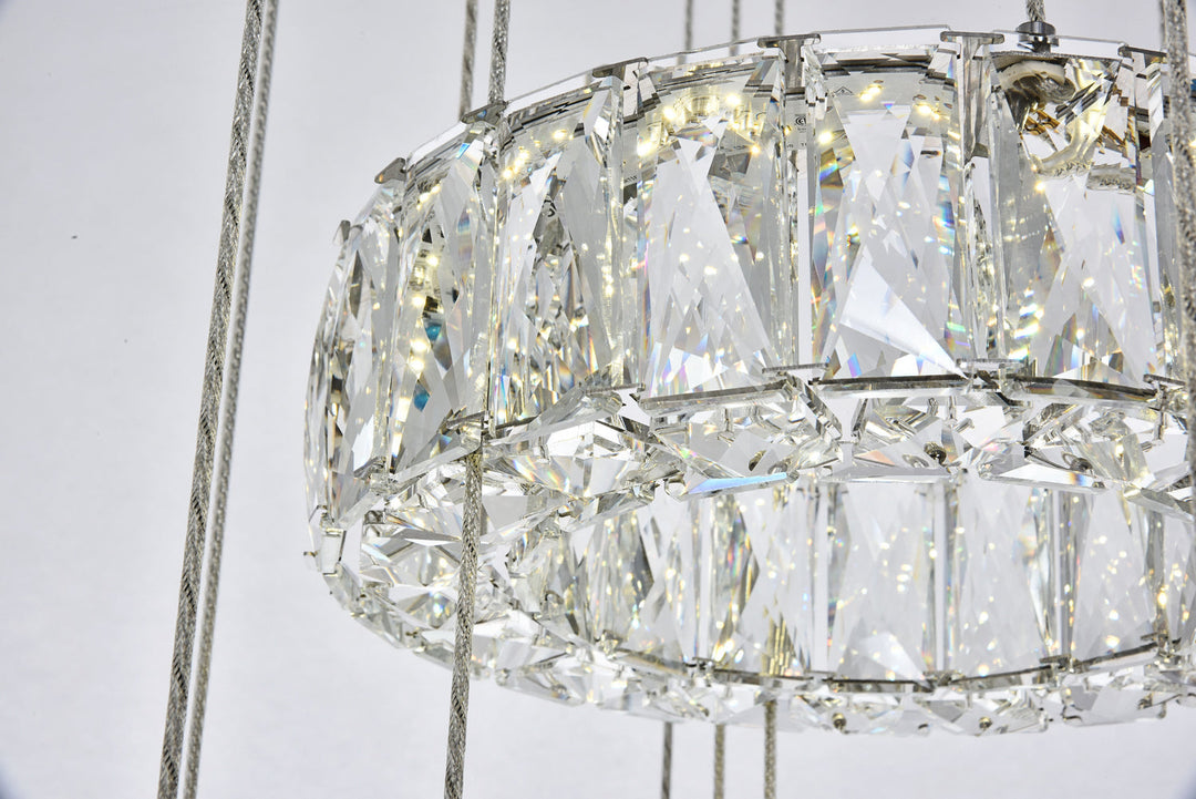 Elegant Monroe 3503G5LC Chandelier Light - Chrome