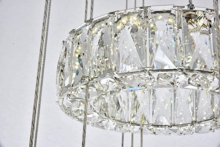 Elegant Monroe 3503G5LC Chandelier Light - Chrome