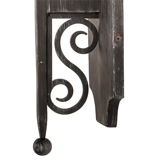 2nd Avenue Toscano 04.1116.1.17H.075U.MOD Wall Sconce Light - Antique Iron Gate