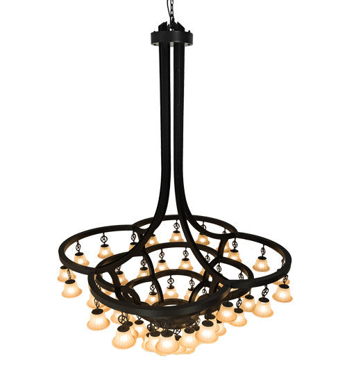 2nd Avenue Cretella 204278-28 Chandelier Light - Solar Black