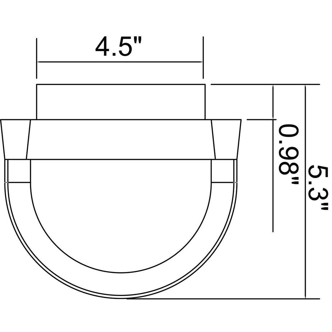 Access Lighting 20030LEDDMG-SAT/RFR Modern Bermuda Outdoor Satin