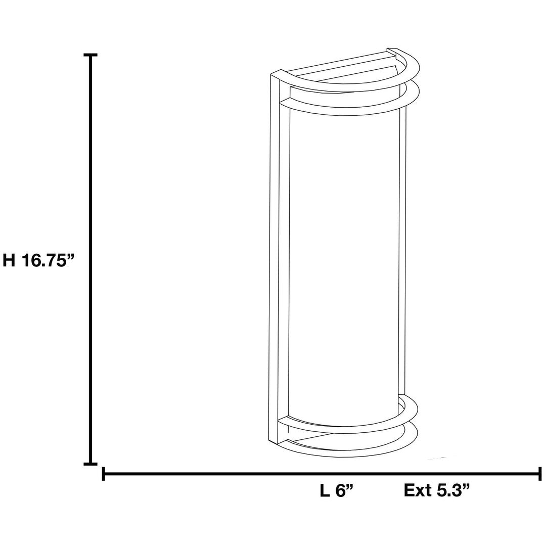 Access Lighting 20031LEDDMG-SAT/RFR  Nevis Outdoor Satin