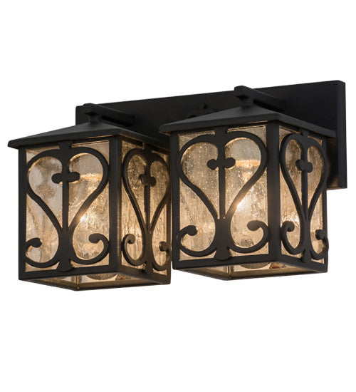 2nd Avenue Caprice 61009-3 Bath Vanity Light 14 in. wide - Wrought Iron