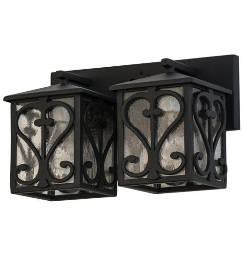2nd Avenue Caprice 61009-3 Bath Vanity Light 14 in. wide - Wrought Iron