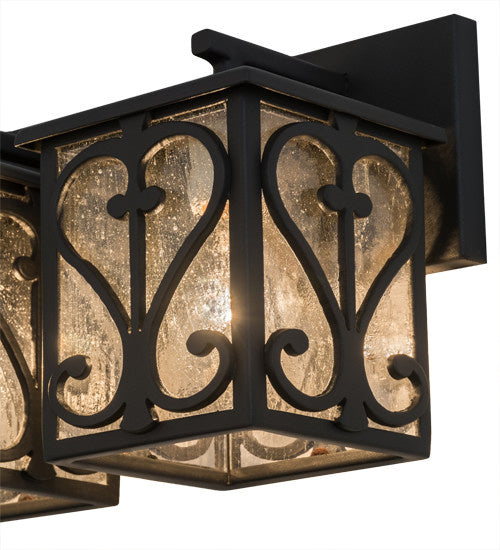 2nd Avenue Caprice 61009-3 Bath Vanity Light 14 in. wide - Wrought Iron