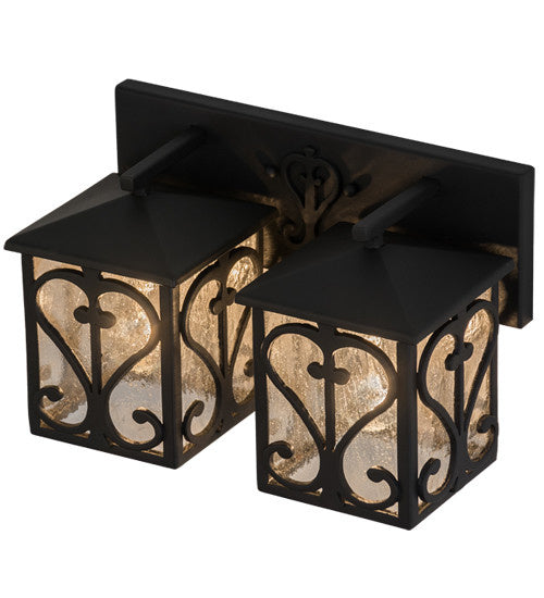 2nd Avenue Caprice 61009-3 Bath Vanity Light 14 in. wide - Wrought Iron
