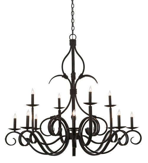 2nd Avenue Cypress 736-45 Chandelier Light - Satin Black