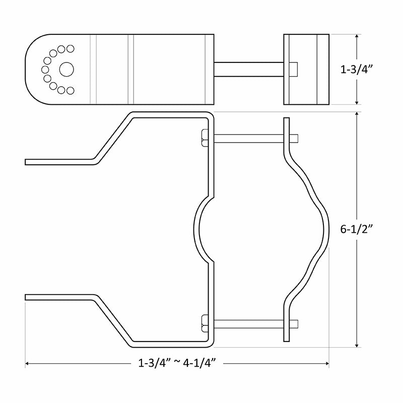 Westgate Lighting SOLF-PMR-17W  Pole Mount Decor Gray