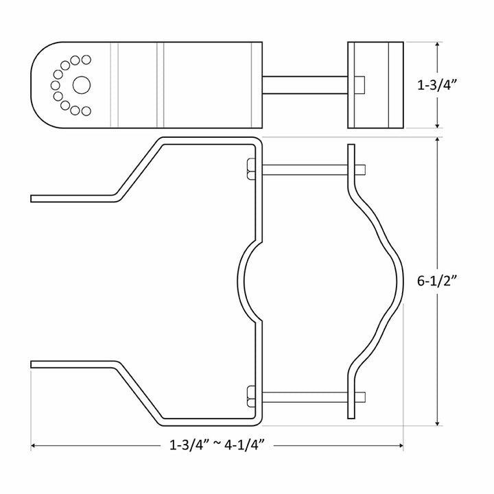 Westgate Lighting SOLF-PMR-17W  Pole Mount Decor Gray