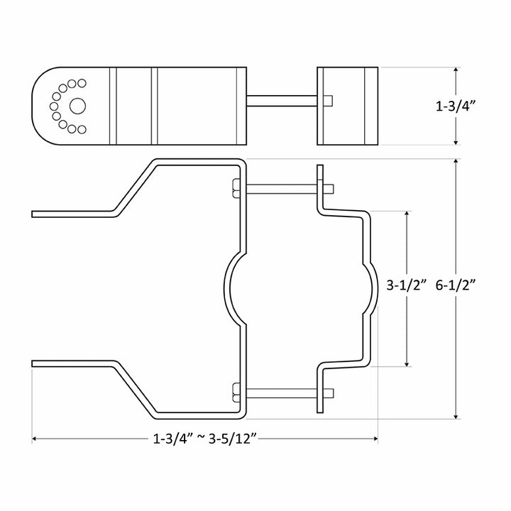 Westgate Lighting SOLF-PMS-17W  Pole Mount Decor Gray
