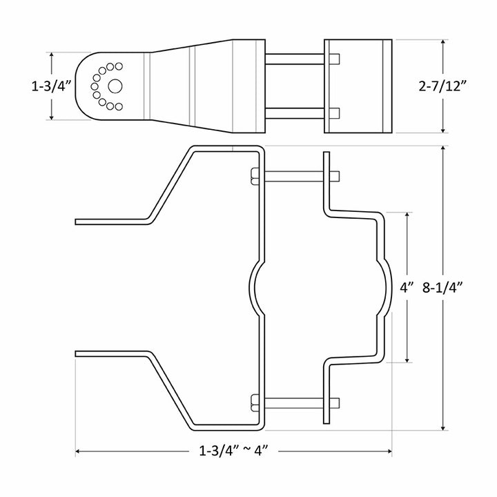 Westgate Lighting SOLF-PMS-36W/54W  Pole Mount Decor Gray