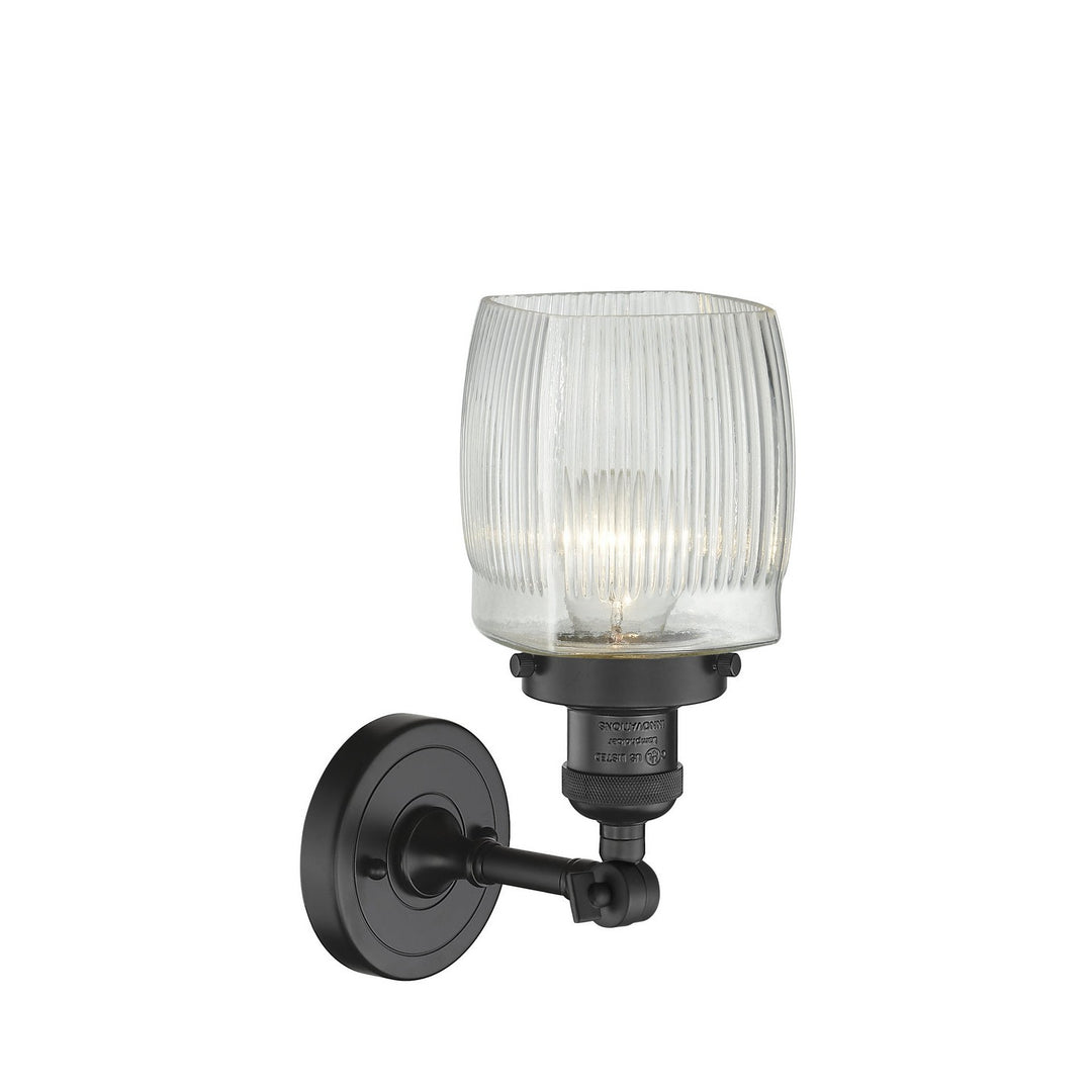 Innovations Franklin Restoration 203-BK-G302-LED Wall Sconce Light - Matte Black