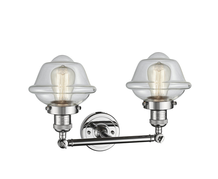 Innovations Franklin Restoration 208-PC-G532 Bath Vanity Light 17 in. wide - Polished Chrome