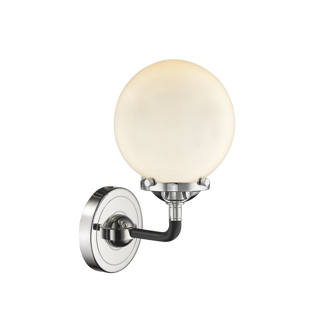 Innovations Nouveau 284-1W-BPN-G201-6-LED Wall Sconce Light - Black Polished Nickel