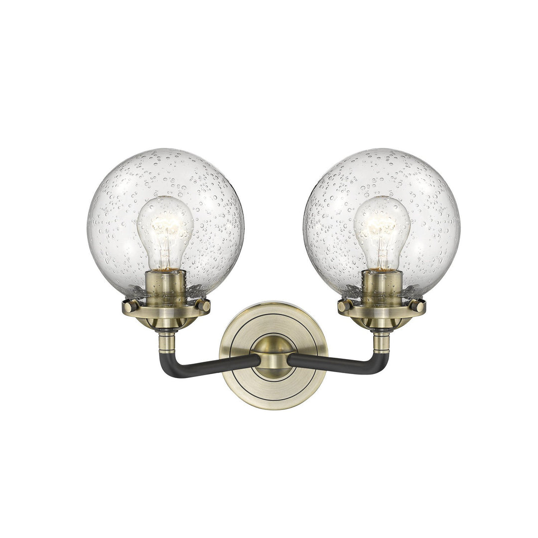 Innovations Nouveau 284-2W-BAB-G204-6-LED Bath Vanity Light 14 in. wide - Black Antique Brass