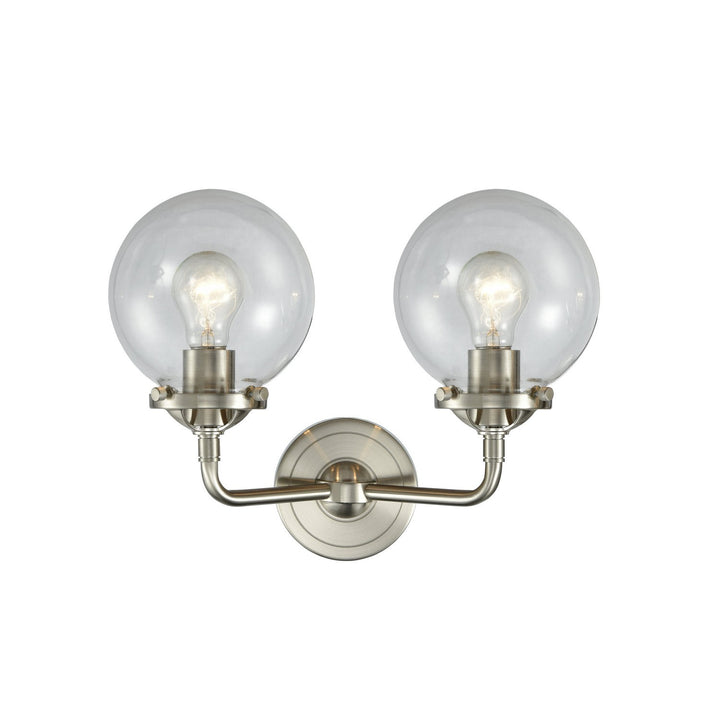 Innovations Nouveau 284-2W-SN-G202-6 Bath Vanity Light 14 in. wide - Brushed Satin Nickel