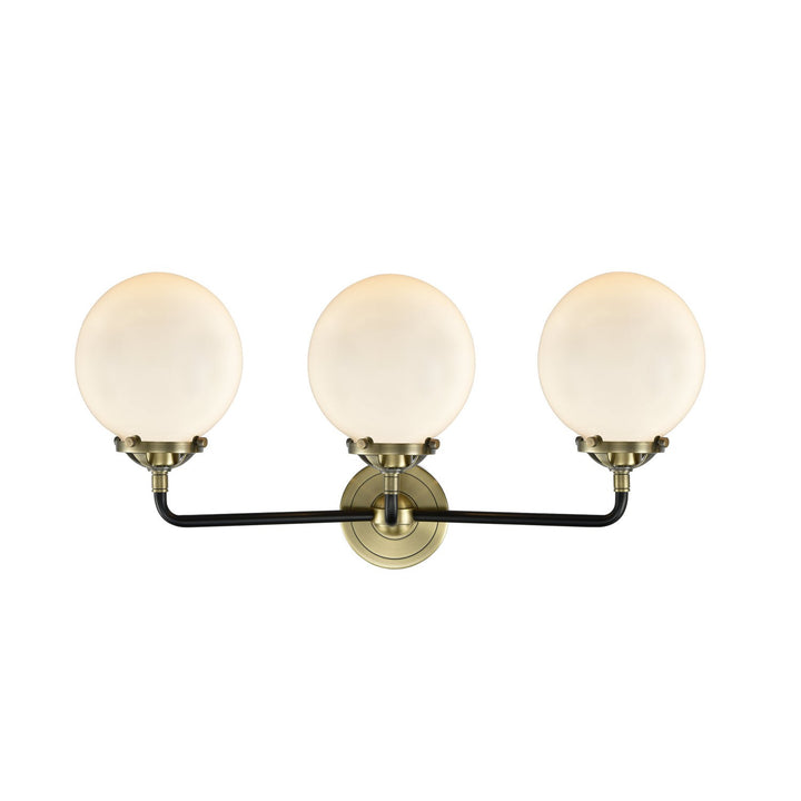 Innovations Nouveau 284-3W-BAB-G201-6-LED Bath Vanity Light 24 in. wide - Black Antique Brass