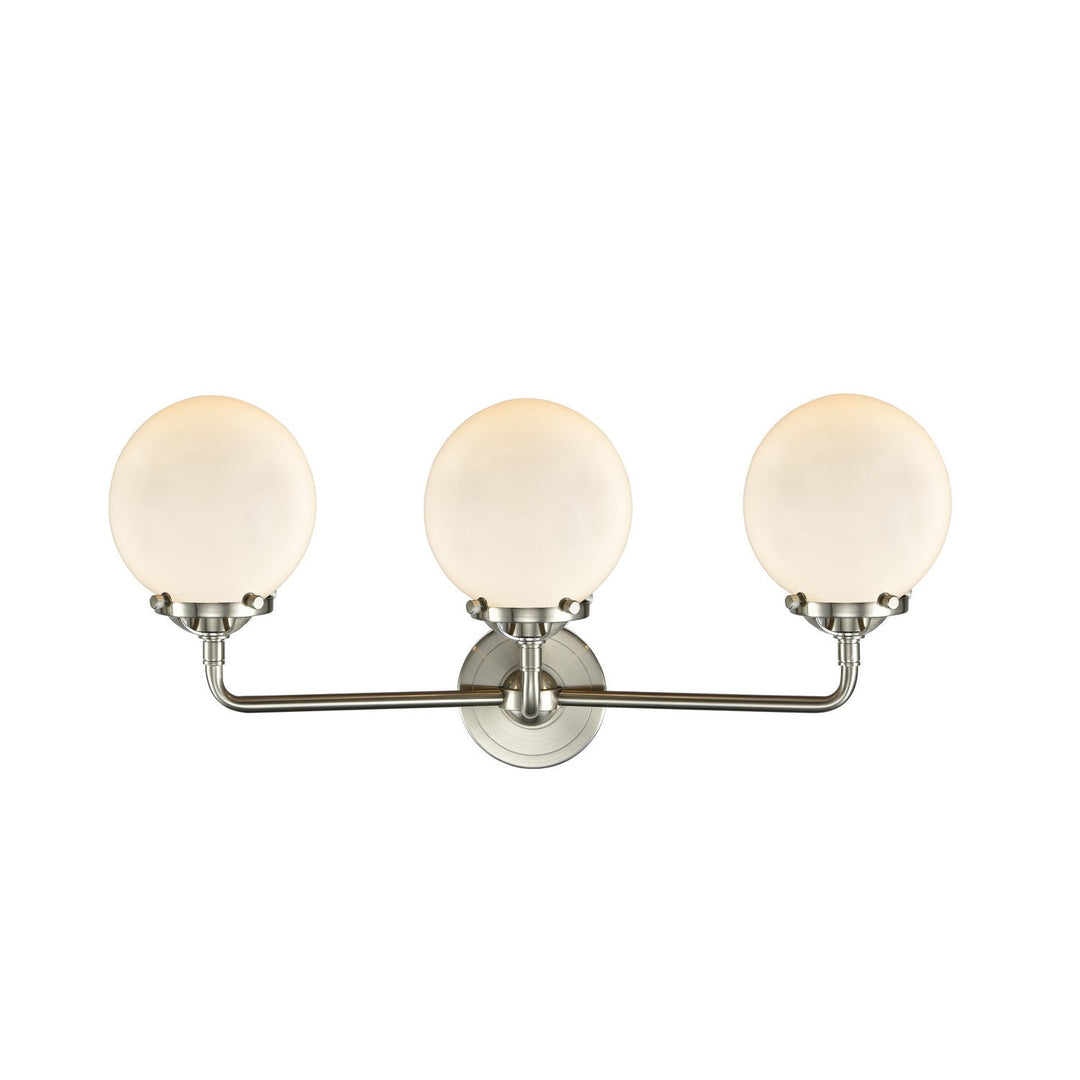 Innovations Nouveau 284-3W-SN-G201-6-LED Bath Vanity Light 24 in. wide - Brushed Satin Nickel
