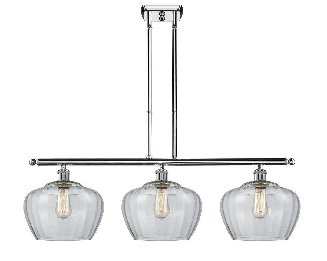 Innovations Large Fenton 516-3I-PC-G92L Pendant Light - Polished Chrome