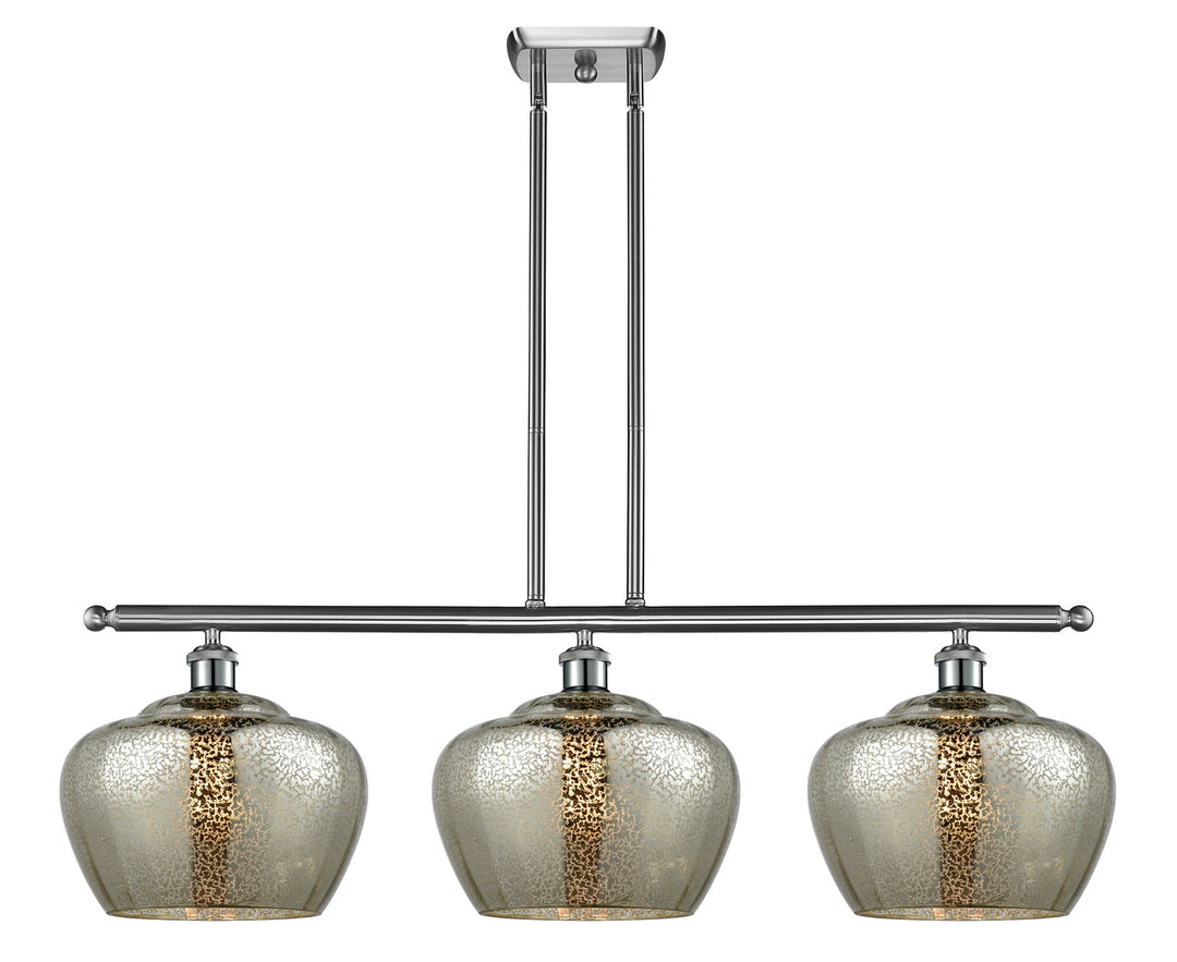 Innovations Large Fenton 516-3I-SN-G96L Pendant Light - Brushed Satin Nickel