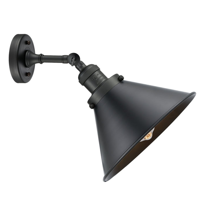 Innovations Franklin Restoration 203-BK-M10-BK Wall Sconce Light - Matte Black