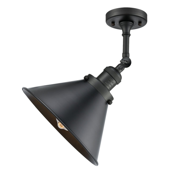 Innovations Franklin Restoration 203-BK-M10-BK-LED Wall Sconce Light - Matte Black