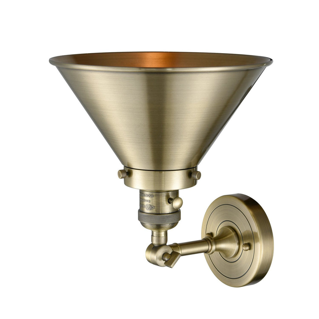 Innovations Franklin Restoration 203SW-AB-M10-AB Wall Sconce Light - Antique Brass
