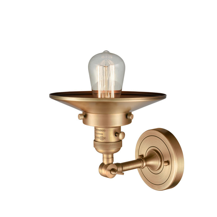 Innovations Franklin Restoration 203SW-BB-M4 Wall Sconce Light - Brushed Brass