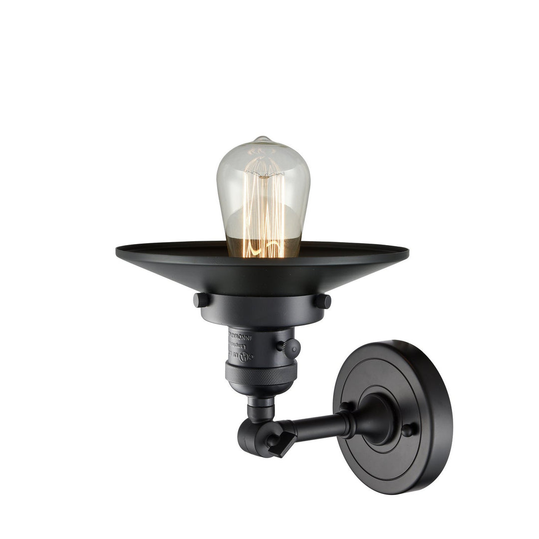 Innovations Franklin Restoration 203SW-BK-M6 Wall Sconce Light - Matte Black