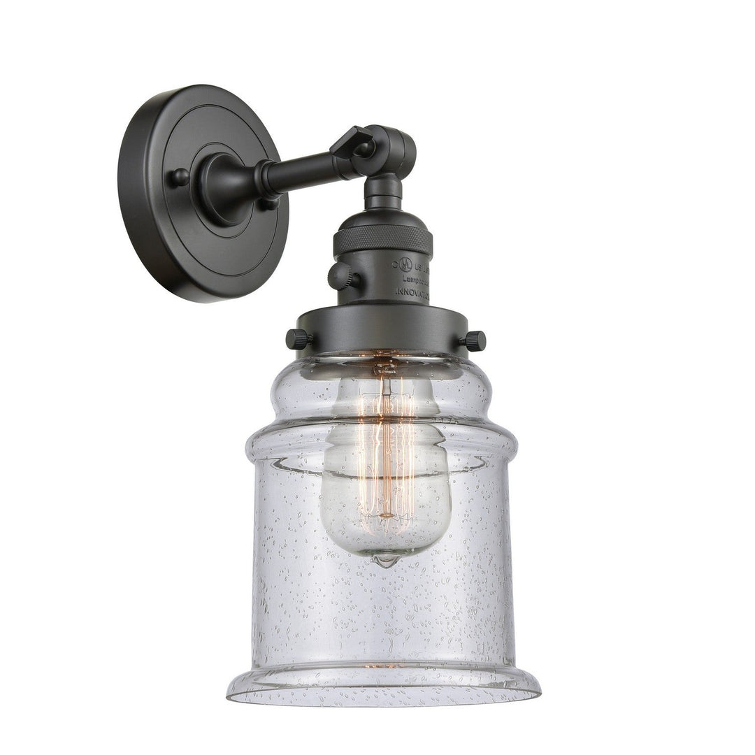 Innovations Franklin Restoration 203SW-OB-G184-LED Wall Sconce Light - Oil Rubbed Bronze