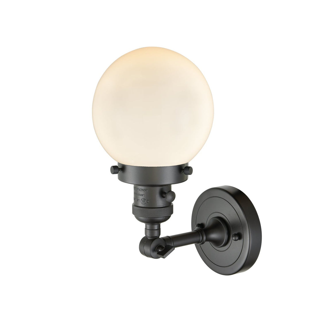 Innovations Franklin Restoration 203SW-OB-G201-6 Wall Sconce Light - Oil Rubbed Bronze