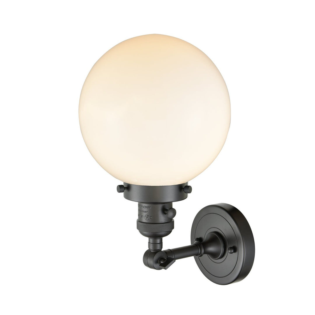 Innovations Franklin Restoration 203SW-OB-G201-8 Wall Sconce Light - Oil Rubbed Bronze