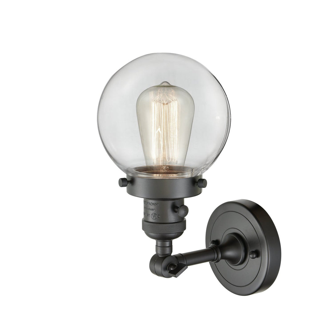 Innovations Franklin Restoration 203SW-OB-G202-6 Wall Sconce Light - Oil Rubbed Bronze