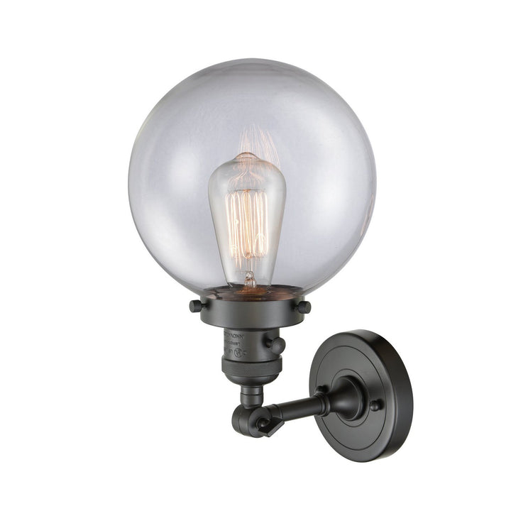 Innovations Franklin Restoration 203SW-OB-G202-8 Wall Sconce Light - Oil Rubbed Bronze