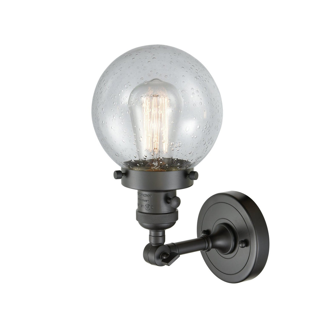 Innovations Franklin Restoration 203SW-OB-G204-6 Wall Sconce Light - Oil Rubbed Bronze