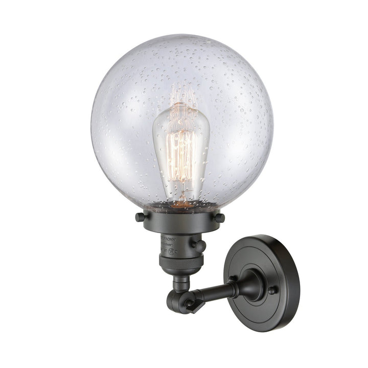 Innovations Franklin Restoration 203SW-OB-G204-8 Wall Sconce Light - Oil Rubbed Bronze