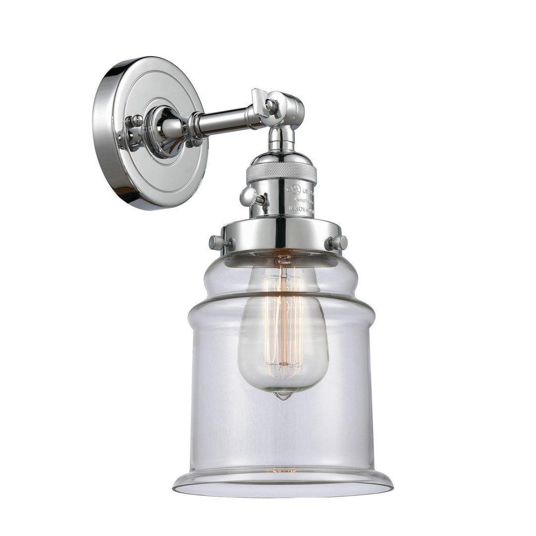 Innovations Franklin Restoration 203SW-PC-G182-LED Wall Sconce Light - Polished Chrome
