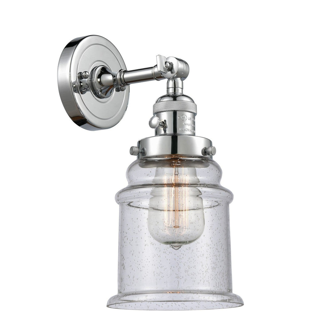 Innovations Franklin Restoration 203SW-PC-G184-LED Wall Sconce Light - Polished Chrome