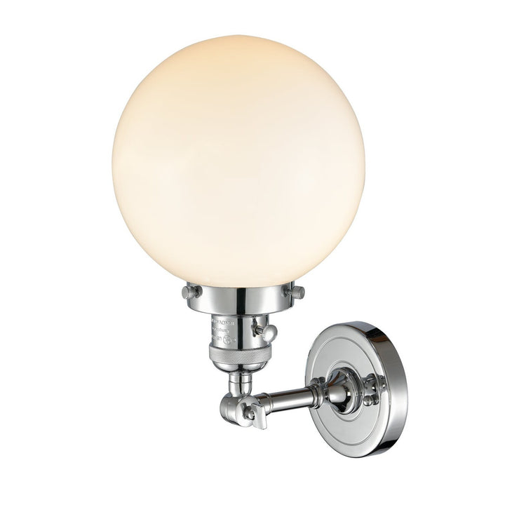 Innovations Franklin Restoration 203SW-PC-G201-8 Wall Sconce Light - Polished Chrome