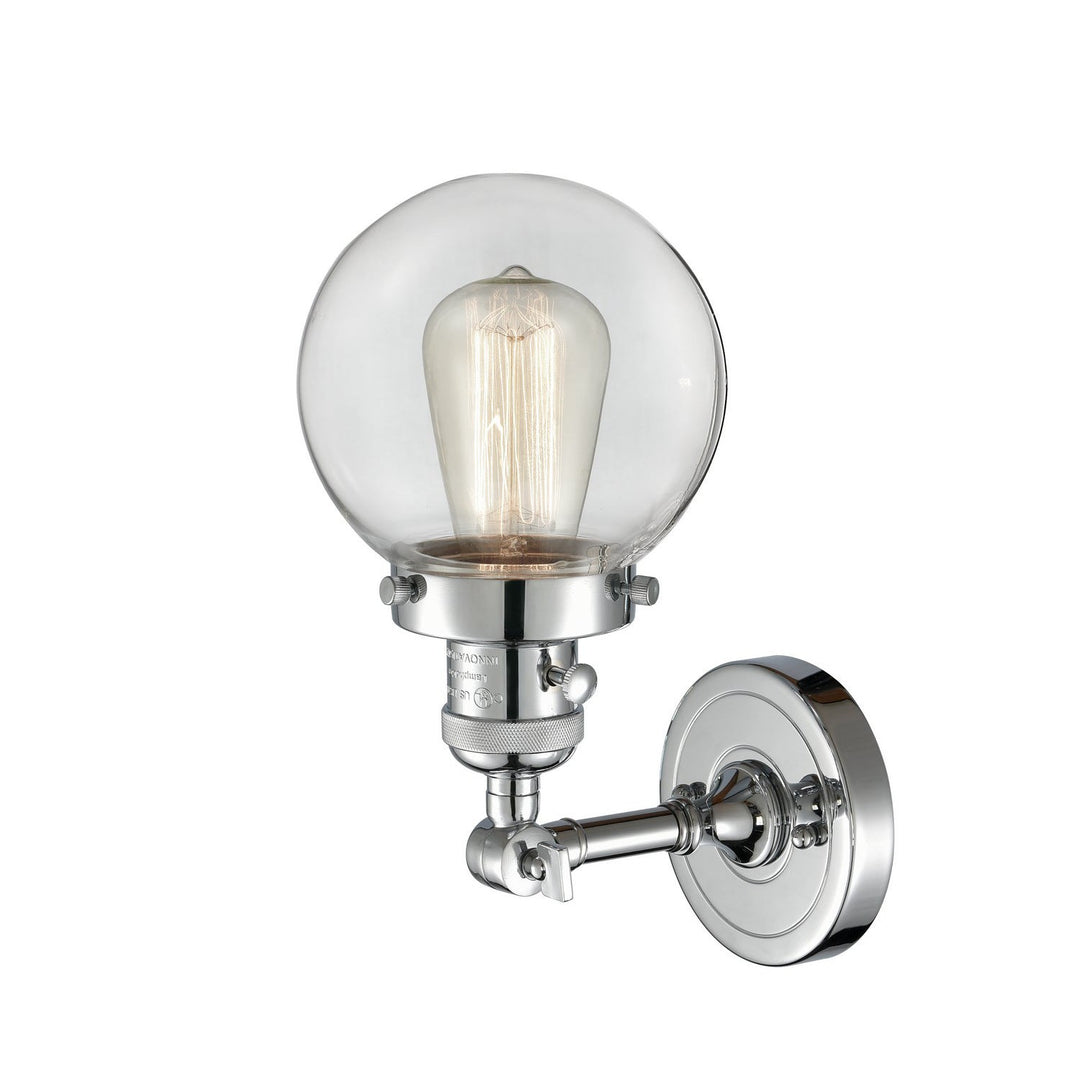 Innovations Franklin Restoration 203SW-PC-G202-6 Wall Sconce Light - Polished Chrome