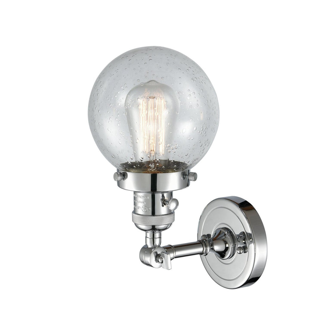 Innovations Franklin Restoration 203SW-PC-G204-6 Wall Sconce Light - Polished Chrome