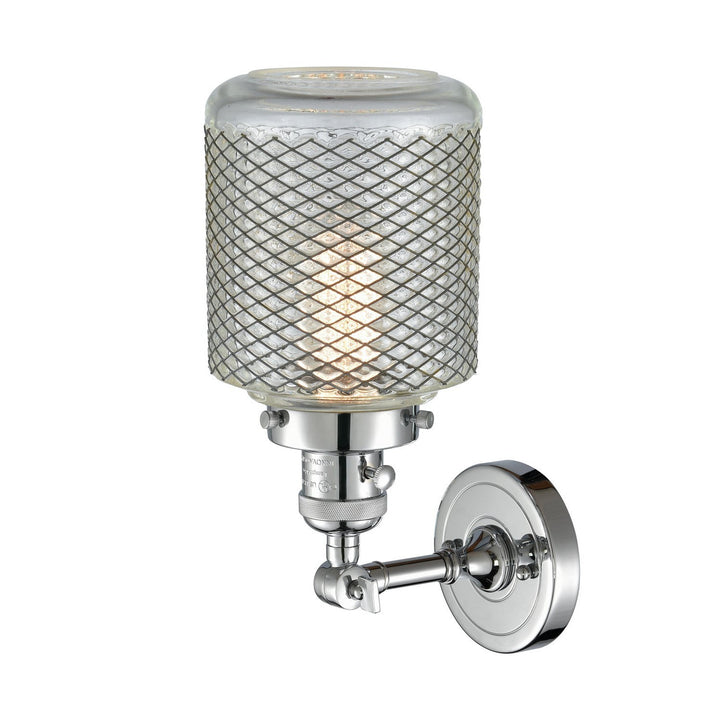 Innovations Franklin Restoration 203SW-PC-G262 Wall Sconce Light - Polished Chrome
