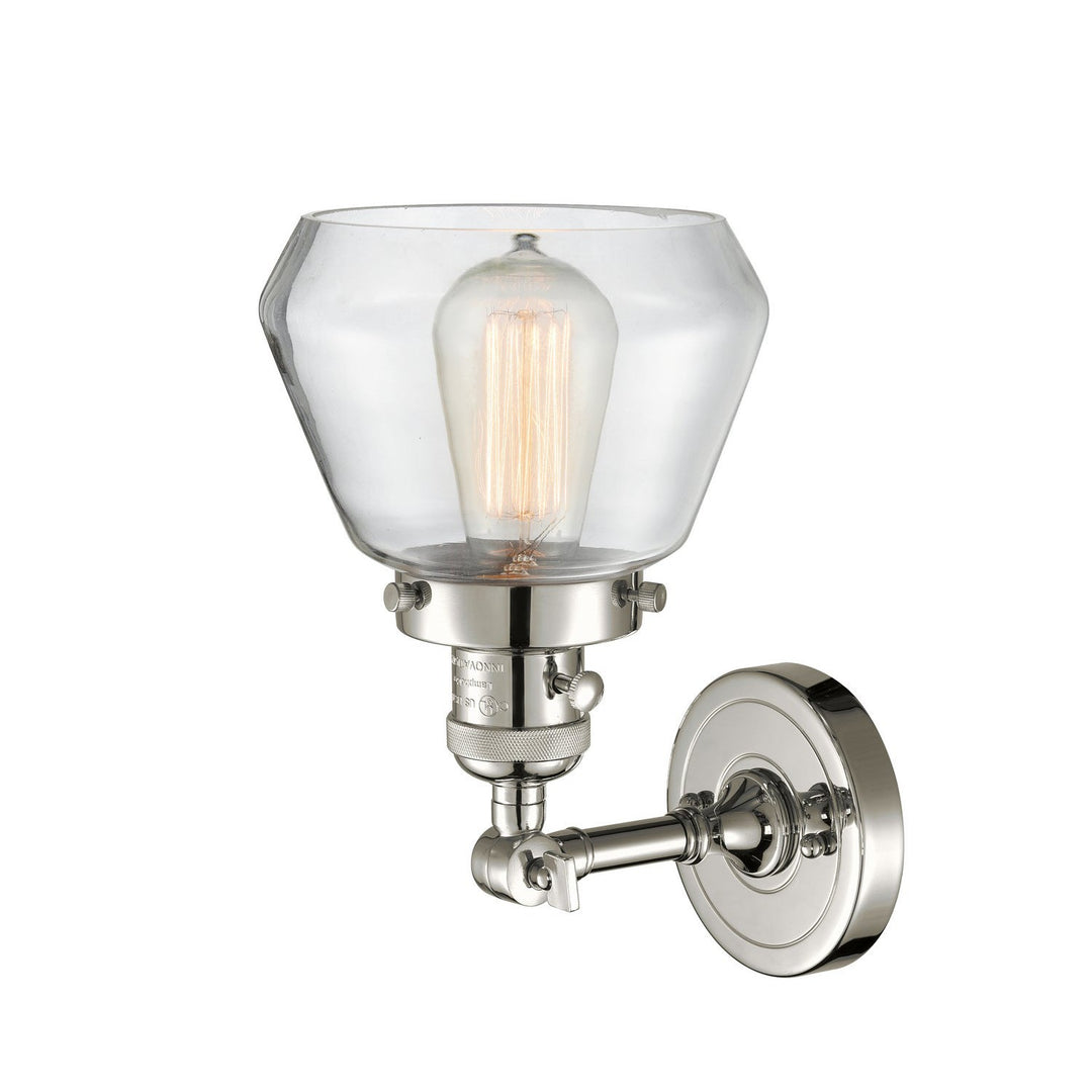 Innovations Franklin Restoration 203SW-PN-G172 Wall Sconce Light - Polished Nickel