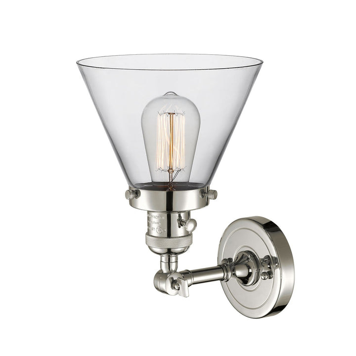 Innovations Franklin Restoration 203SW-PN-G42 Wall Sconce Light - Polished Nickel