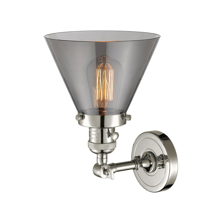 Innovations Franklin Restoration 203SW-PN-G43 Wall Sconce Light - Polished Nickel
