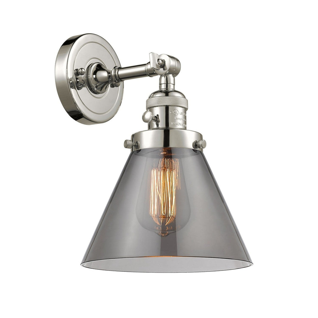 Innovations Franklin Restoration 203SW-PN-G43-LED Wall Sconce Light - Polished Nickel