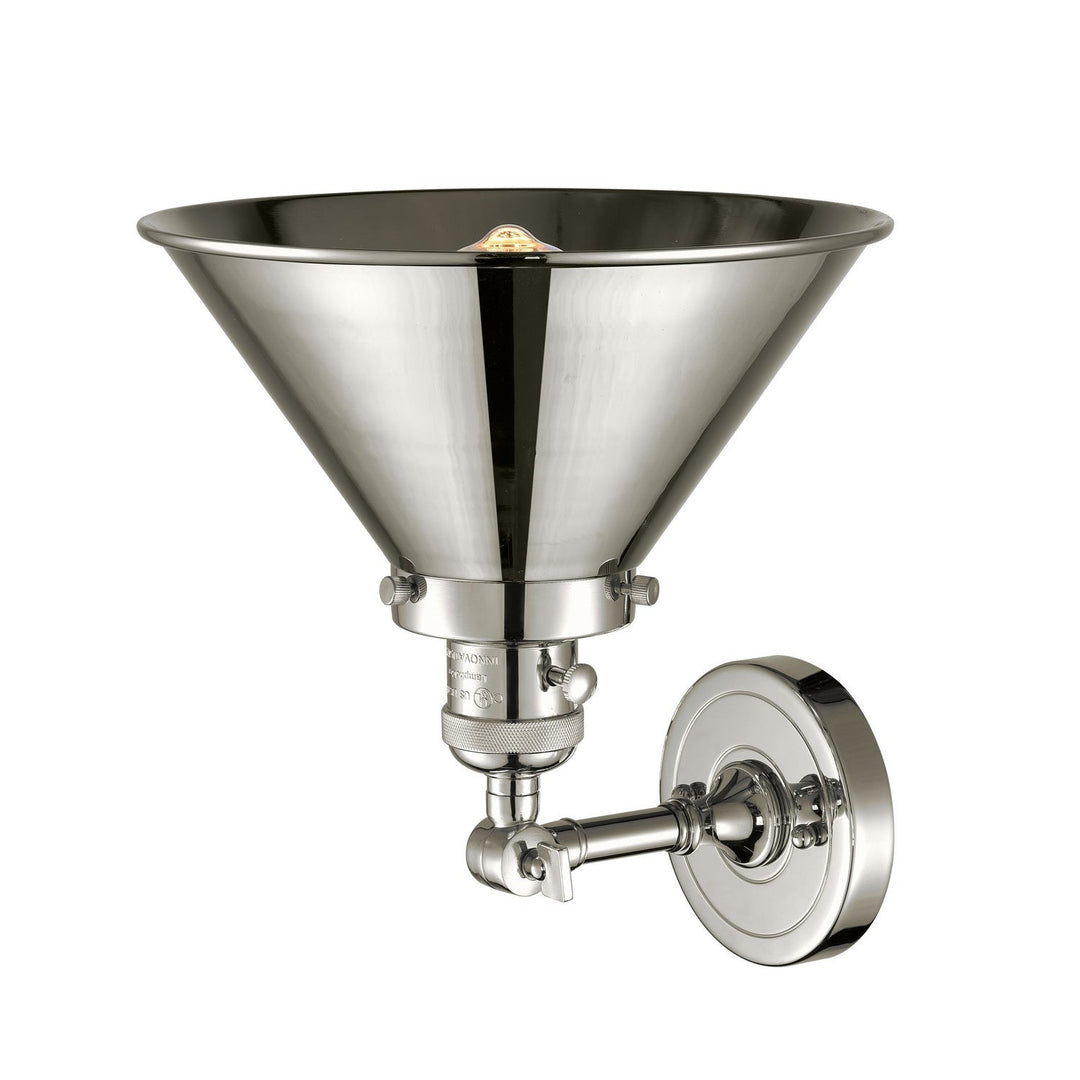 Innovations Franklin Restoration 203SW-PN-M10-PN Wall Sconce Light - Polished Nickel