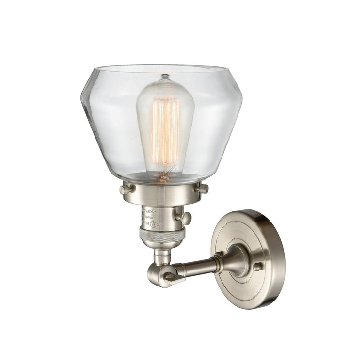 Innovations Franklin Restoration 203SW-SN-G172 Wall Sconce Light - Brushed Satin Nickel