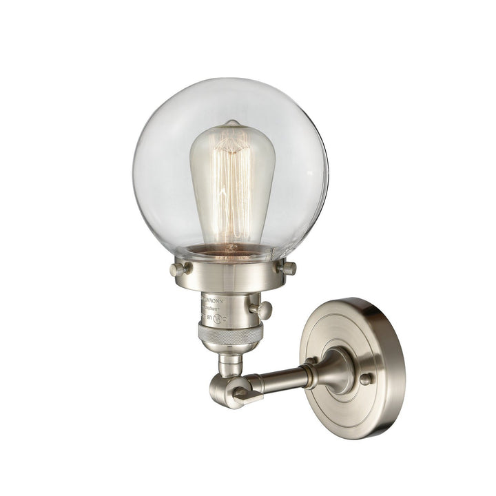 Innovations Franklin Restoration 203SW-SN-G202-6 Wall Sconce Light - Brushed Satin Nickel